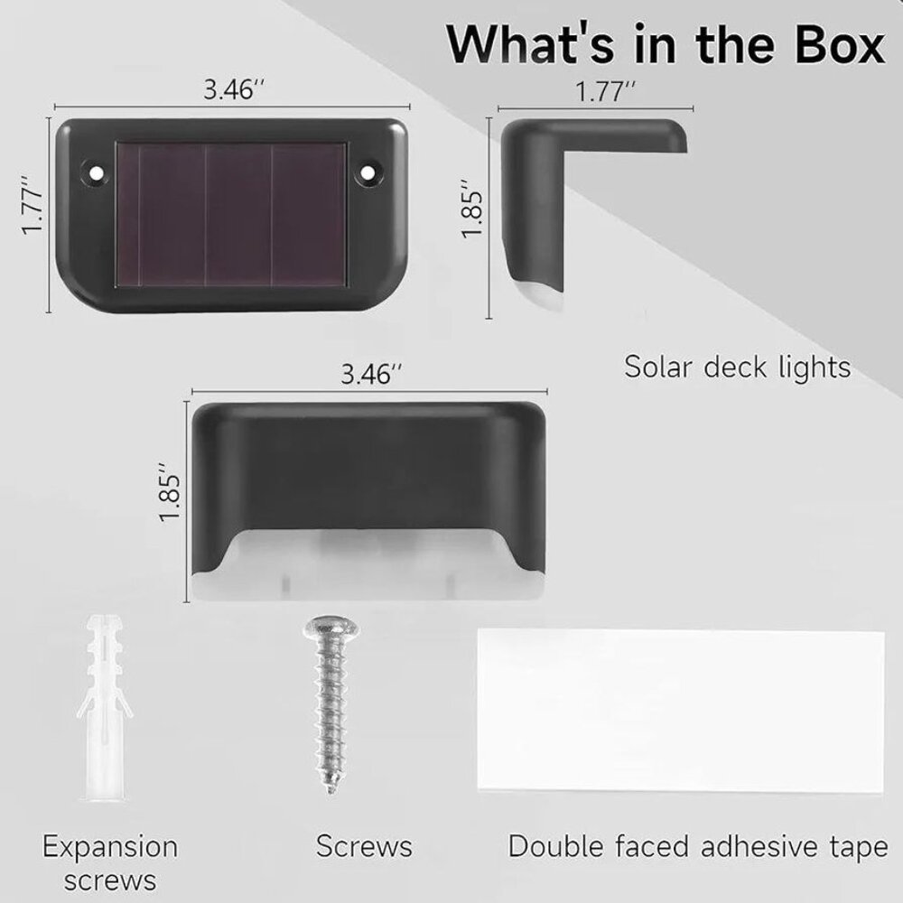 Solar Deck LED Lights- 4pcs/box - Picture 7 of 14